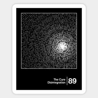 Disintegration / Minimal Style Graphic Artwork Magnet